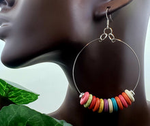 Load image into Gallery viewer, Silver - LOOPED & FLOWED Hoop Wire Earrings