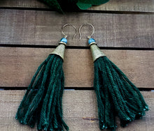 Load image into Gallery viewer, Tassel Me! (Tassel) Earrings - Green