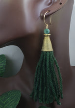 Load image into Gallery viewer, Tassel Me! (Tassel) Earrings - Green