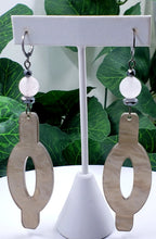 Load image into Gallery viewer, The Symbol Hoop Earrings w/Precious Stones