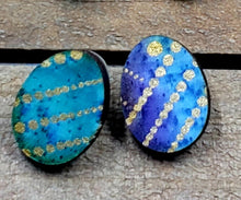 Load image into Gallery viewer, Fancy Stud Earrings (Ovals)