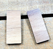 Load image into Gallery viewer, Fancy Stud Earrings (Squares & Rectangles) - WOOD