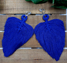 Load image into Gallery viewer, Angel Wings & Feathers (Macrame) Earrings