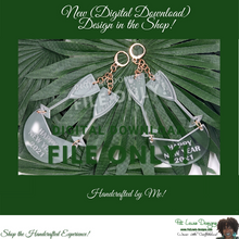 Load image into Gallery viewer, DIGITAL SVG FILE ONLY!!! - Champagne Glass XXXX Dangle Earrings