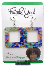 Load image into Gallery viewer, Rounded Square Hoop Earrings