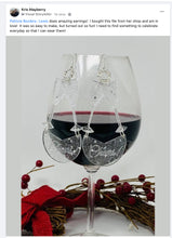 Load image into Gallery viewer, DIGITAL SVG FILE ONLY!!! - Champagne Glass XXXX Dangle Earrings