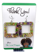 Load image into Gallery viewer, Rounded Square Hoop Earrings