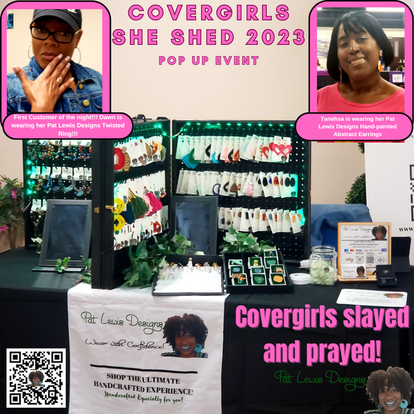 And another one! Successful vending event at the 2023 Covergirls Conference! Thanks for COVERING Pat Lewis Designs!