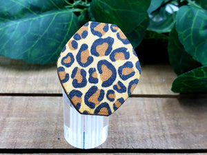 Bobble Leopard Print Ring