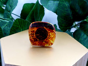 Groovy Molten Fire Domed Ring