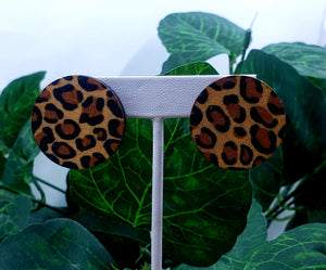 Small Leopard Stud Earrings