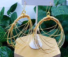 Load image into Gallery viewer, The Scribble Hoops (Gold)
