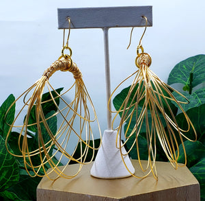 The Scribble Hoops (Gold)