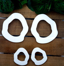 Load image into Gallery viewer, Potato Stud Hoops - Glossy White (Two Sizes)
