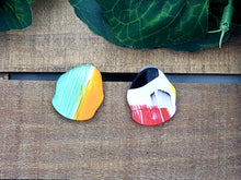 Load image into Gallery viewer, Retro Confidence Studs - Multi Color Hand Painted (SM)
