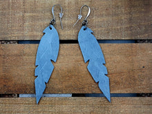 Load image into Gallery viewer, Small Feather Leather Earrings (Various Options)
