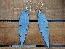 Load image into Gallery viewer, Small Feather Leather Earrings (Various Options)
