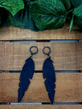 Load image into Gallery viewer, Small Feather Leather Earrings (Various Options)
