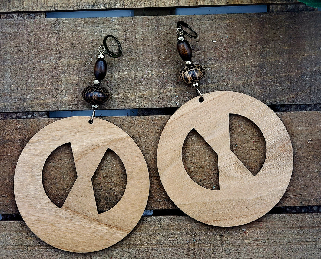 That Girl Wood Hoops - Cherry Wood v2