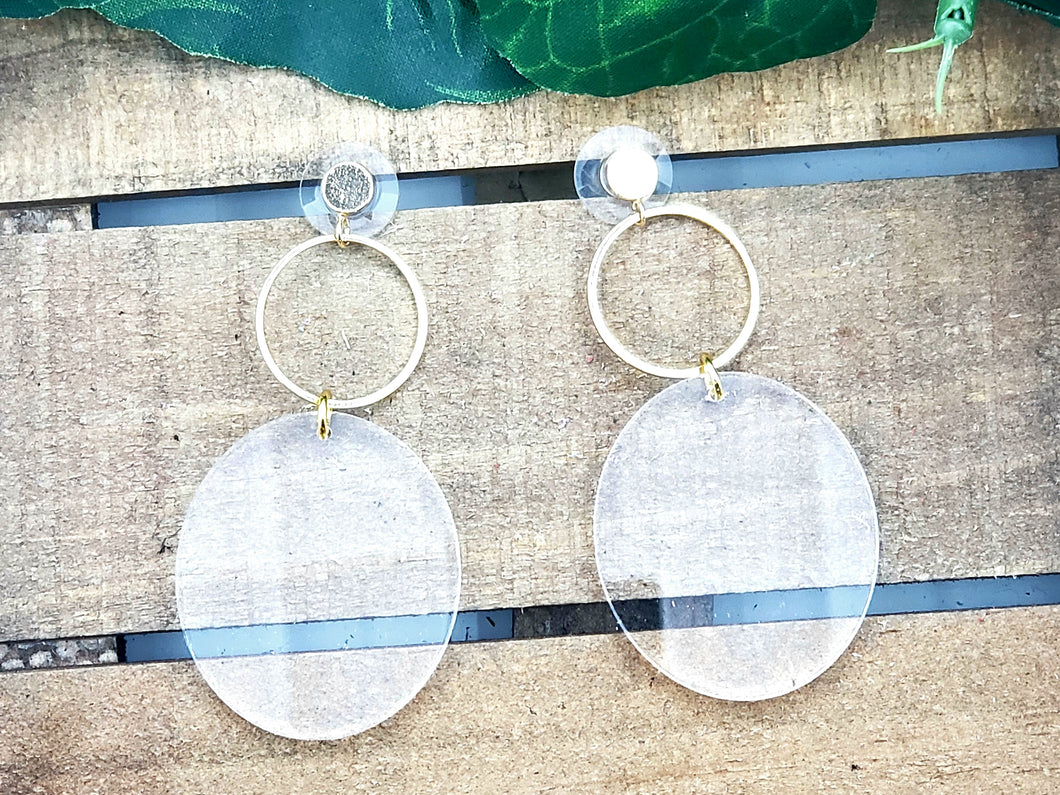 Circle Hoop Dangles