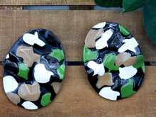 Load image into Gallery viewer, Camo Designer Clay Stud Earrings
