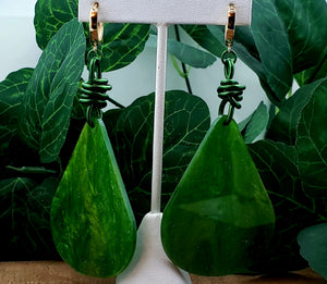 Drop Wrapped Dangle Earrings