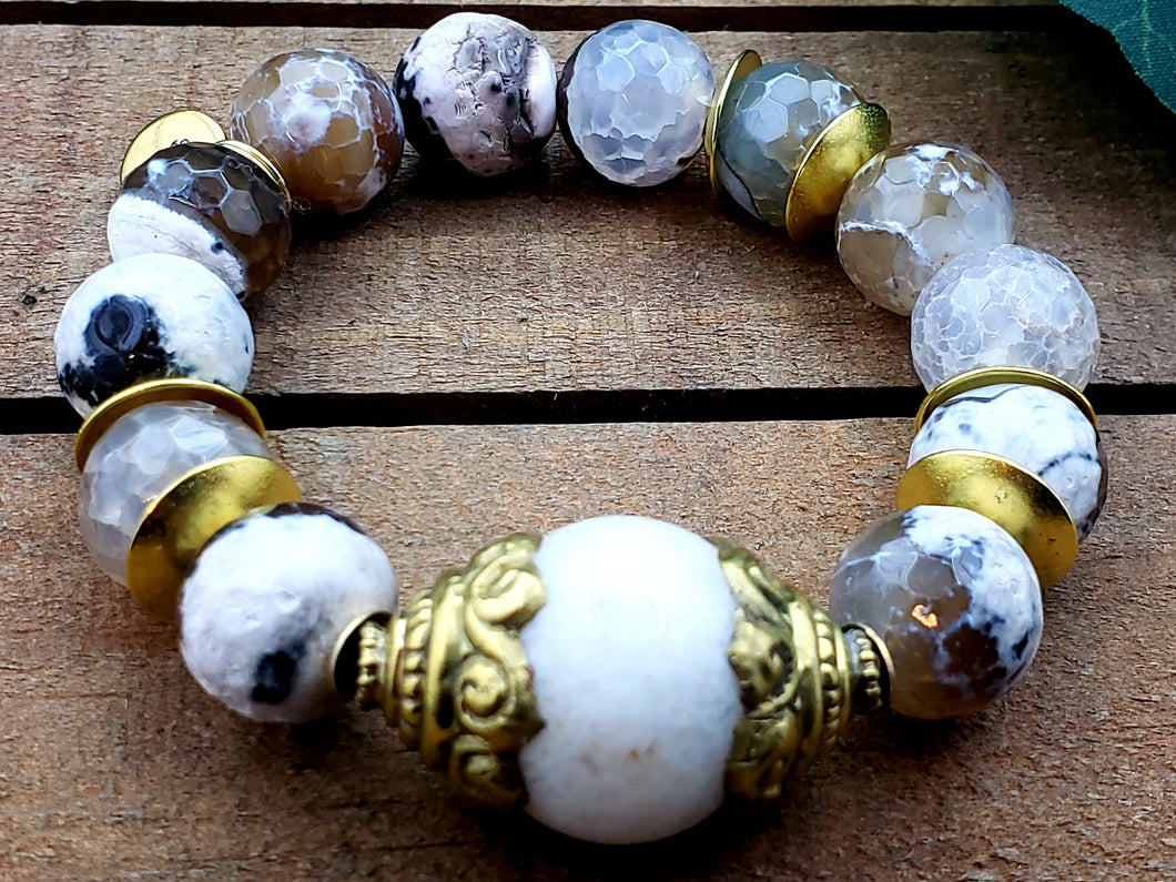 The Round Beauty Agate Bracelet