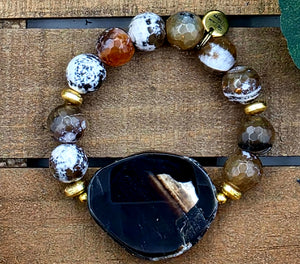 The Sliced Agate Bracelet
