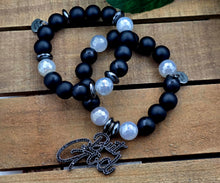 Load image into Gallery viewer, But God in Black&amp; Grey 2pc Set - Women
