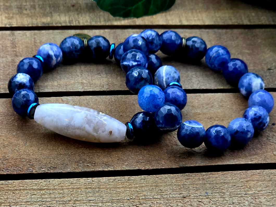 Blue Jean & Denim 2pc Set Bracelet  - Women