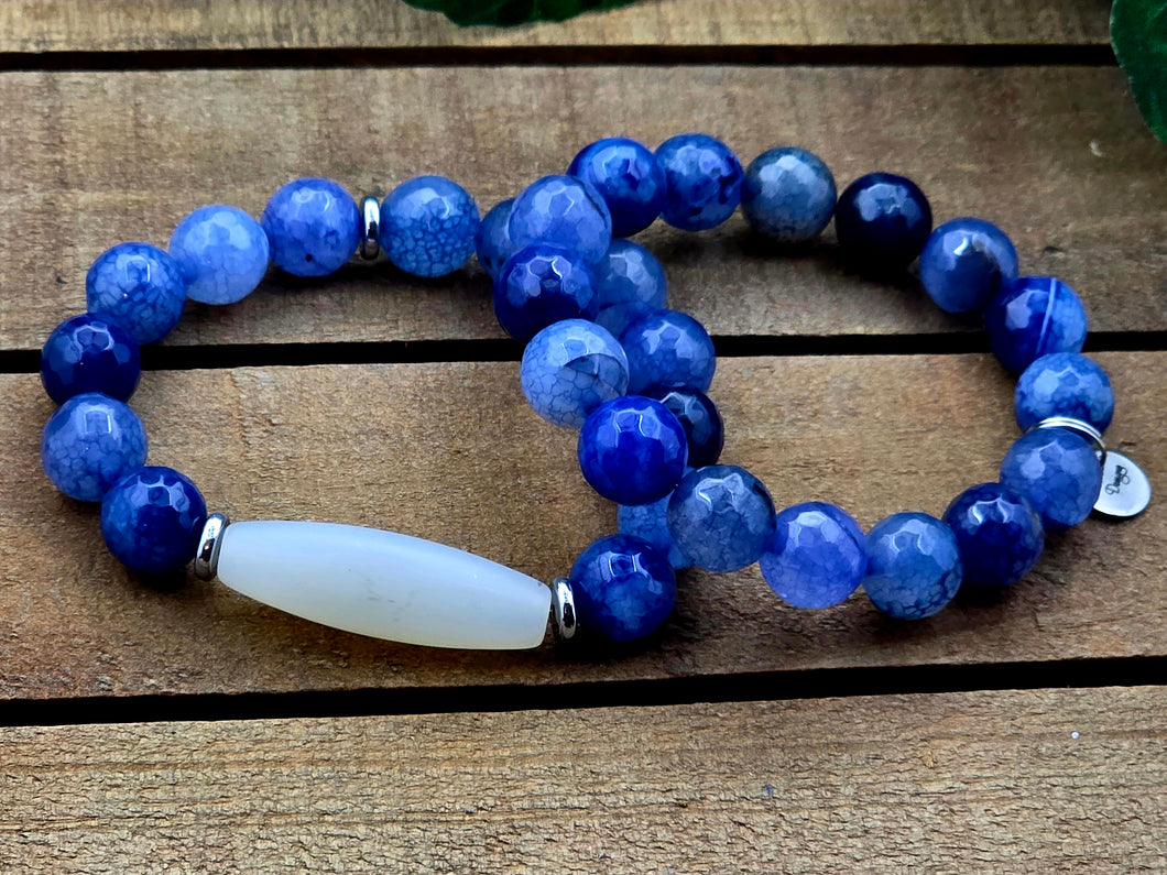 Blue Ice Bracelet 2pc Set - Women
