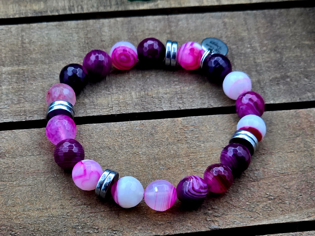 Pink & Banded Bracelet - Women