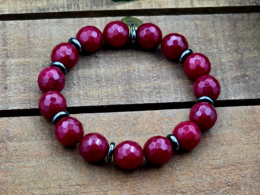 Deep Red Bracelet- Women