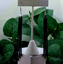 Load image into Gallery viewer, Tassel Strips Leather Earrings (Various Options)
