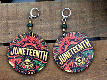 Load image into Gallery viewer, Juneteenth Freedom Dangle Earrings
