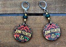 Load image into Gallery viewer, Juneteenth Freedom Dangle Earrings
