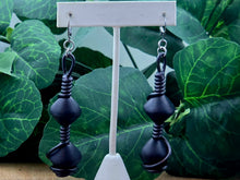 Load image into Gallery viewer, The Spiraled Bicone Double Wood Dangles - SM - (VARIOUS OPTIONS)

