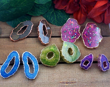 Load image into Gallery viewer, RESIN - The Geode Collection Post Earrings
