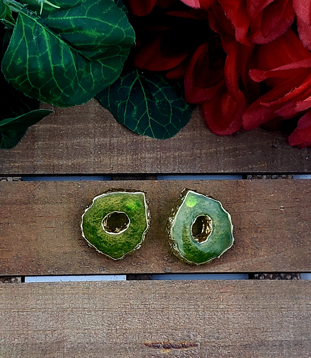 RESIN - The Geode Collection Post Earrings