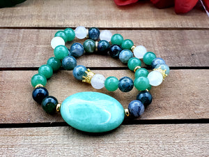 Emerald Goddess Bracelet Set