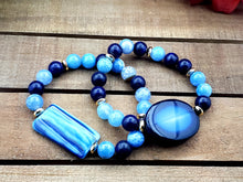 Load image into Gallery viewer, The Fiery Blue Bracelet Collection
