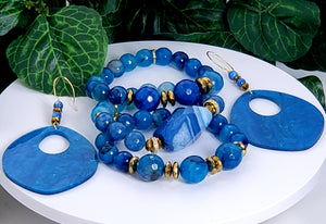 The She Blue Up! Bracelet Set