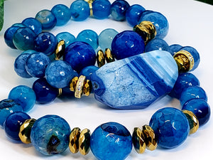 The She Blue Up! Bracelet Set