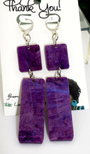 Load image into Gallery viewer, SLIM RECTANGLED Dangle Earrings
