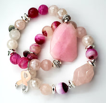 Load image into Gallery viewer, Pink Ribbon (Breast Cancer Awareness) Bracelet
