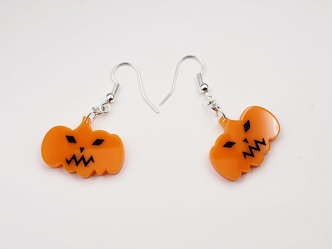 Pumpkin Face Earrings - MINI