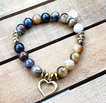 Load image into Gallery viewer, Brown Stone Bracelet Set
