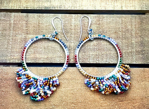Party on the Ears (Brick Stitch) Earrings