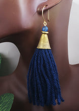Load image into Gallery viewer, Tassel Me! (Tassel) Earrings - Blue
