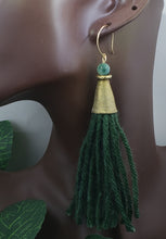 Load image into Gallery viewer, Tassel Me! (Tassel) Earrings - Green

